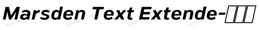 Marsden Text Extende字体转换